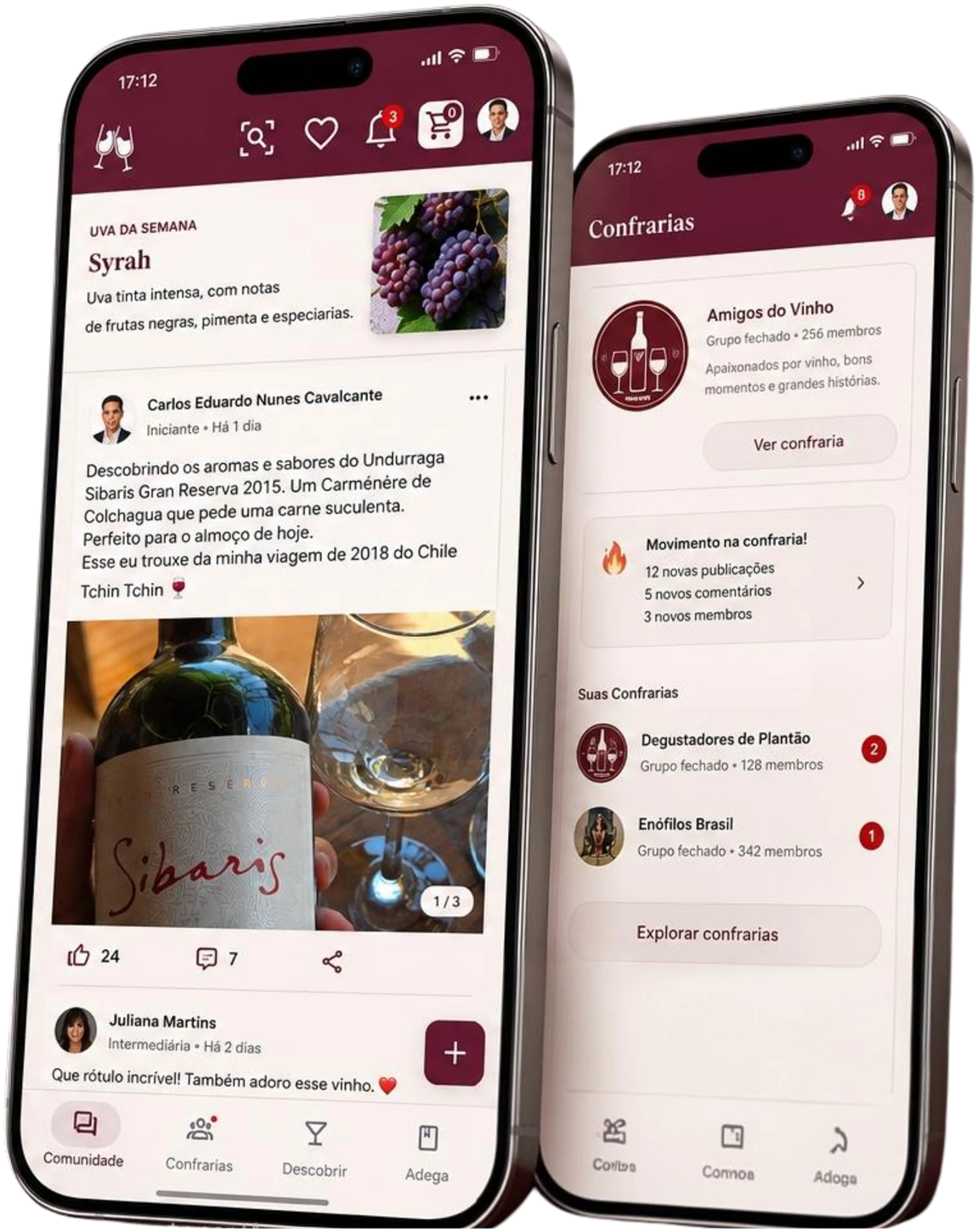 App Tchin Tchin: comunidade e confrarias