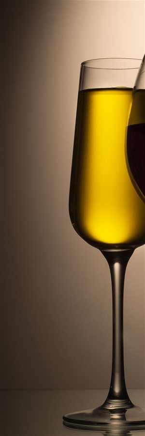 Taça de vinho branco